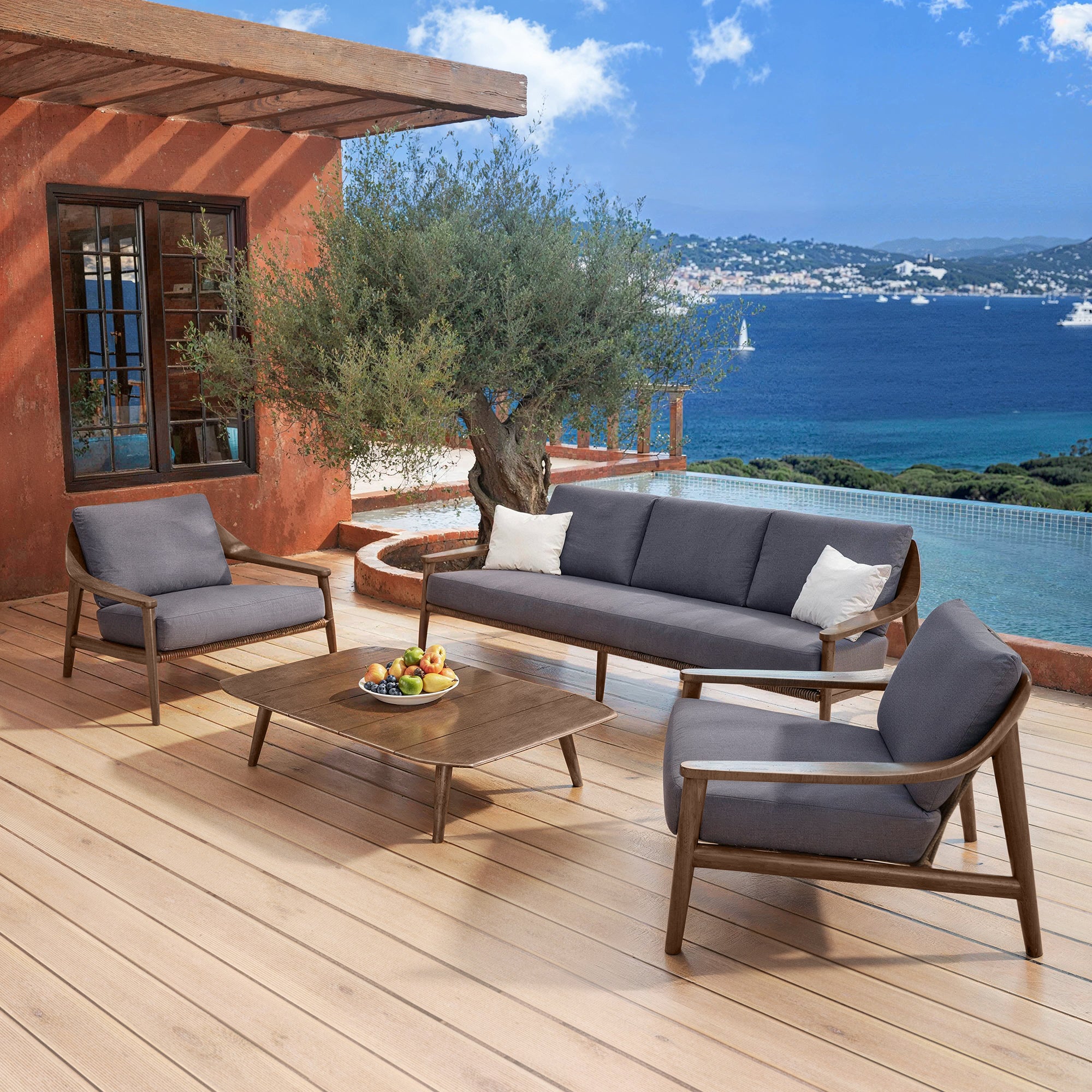 Teak garden coffee table Cap Ferrat