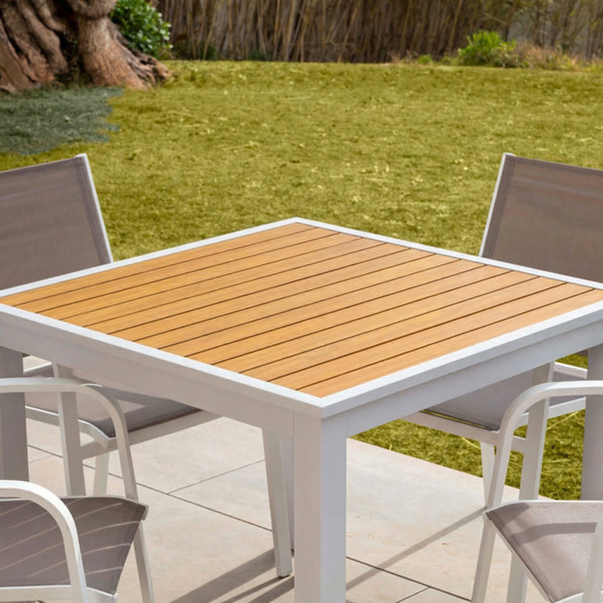 Table de jardin fixe Murano (90x90cm)