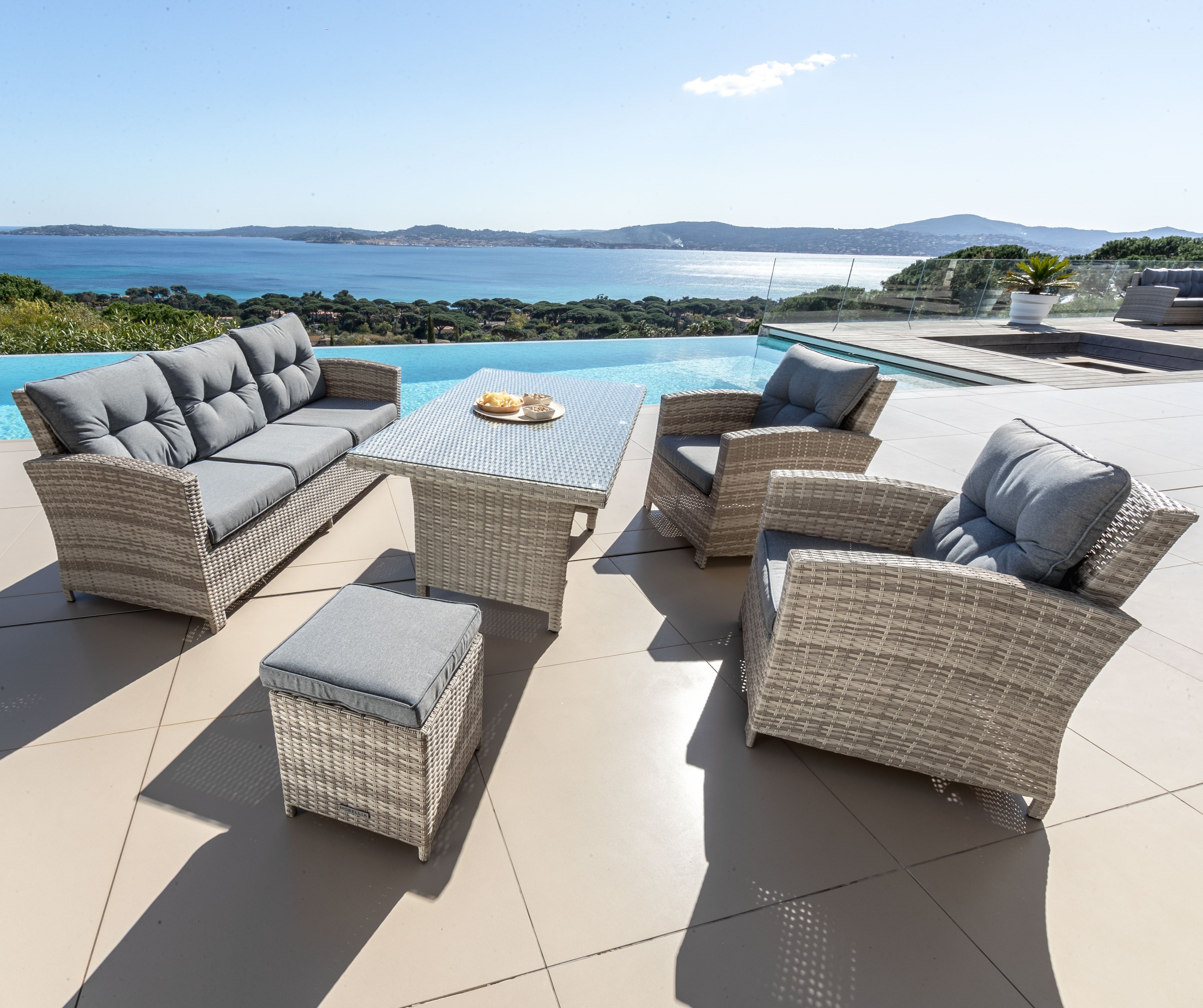 Tivoli outdoor lounge set - 7 seats