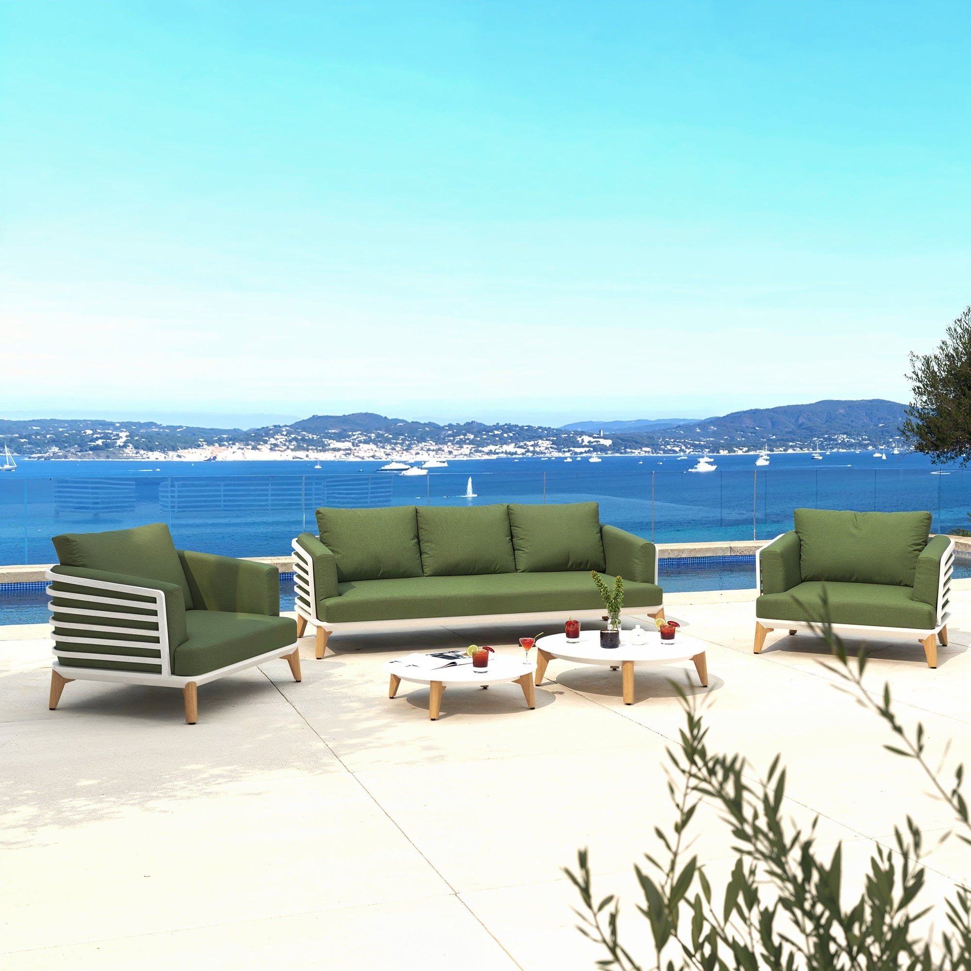 Conjunto de jardín Monte Carlo - 5 plazas