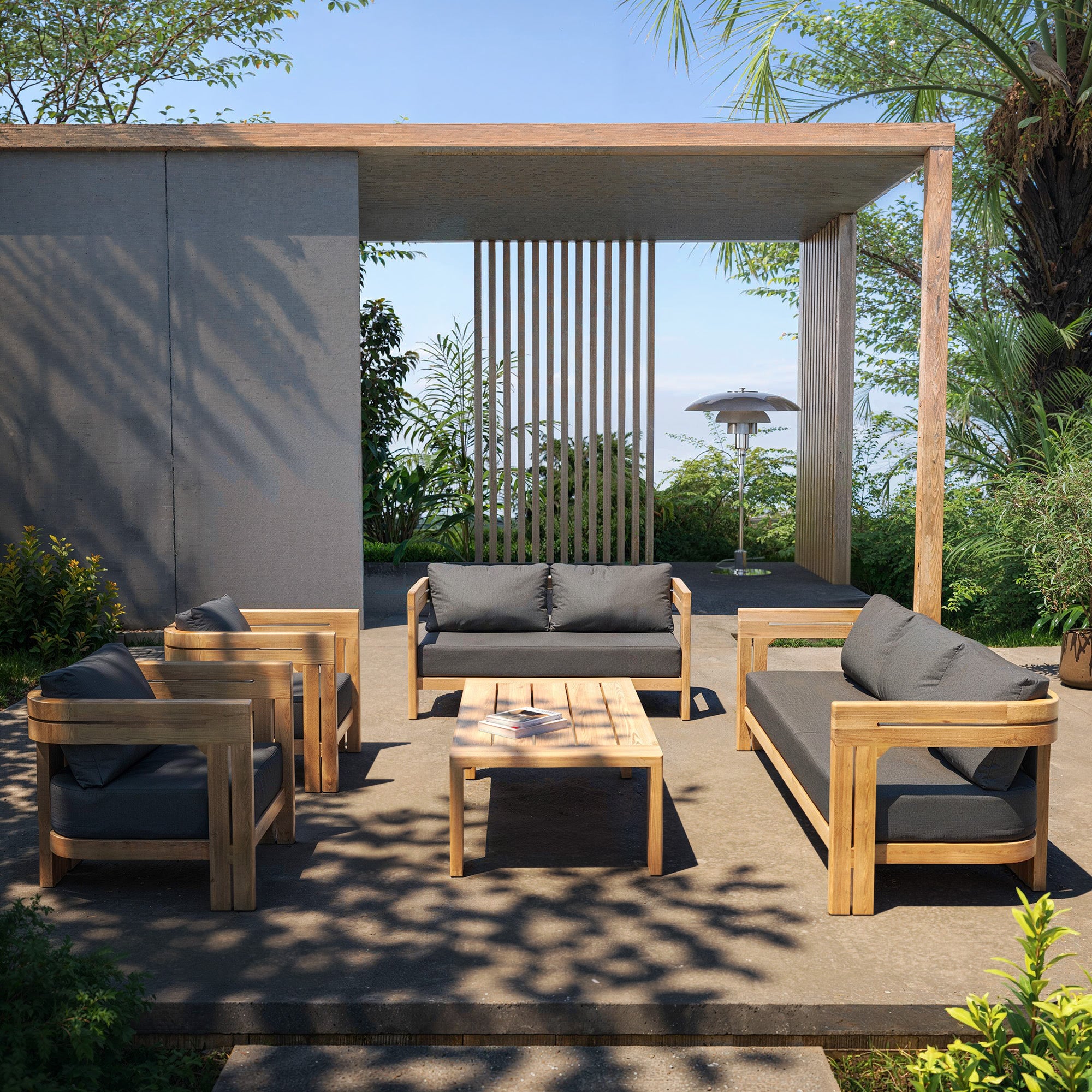 Salon de jardin Zanzibar - 7 places