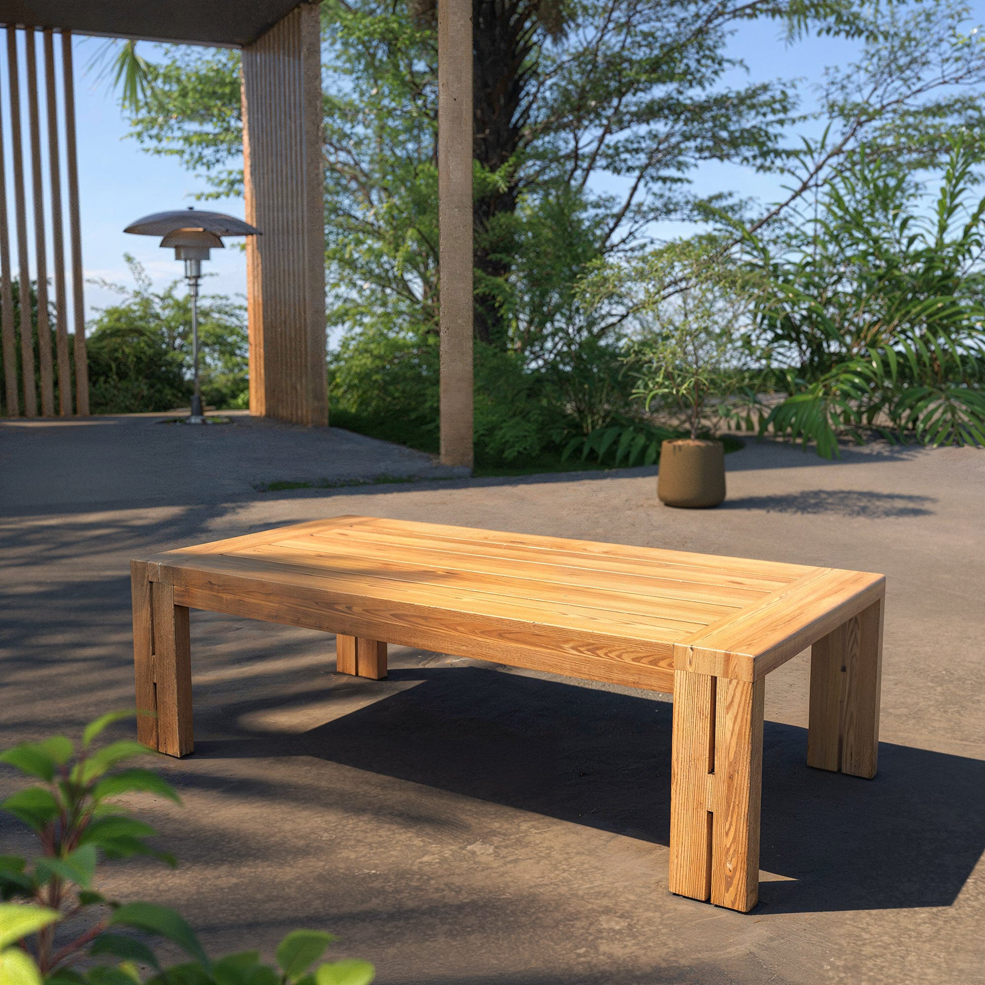 Table basse de jardin en teck Zanzibar