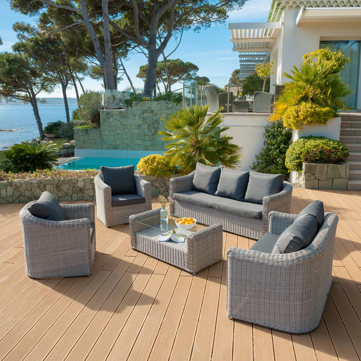 Conjunto de jardín Calvi - 7 plazas (UK)