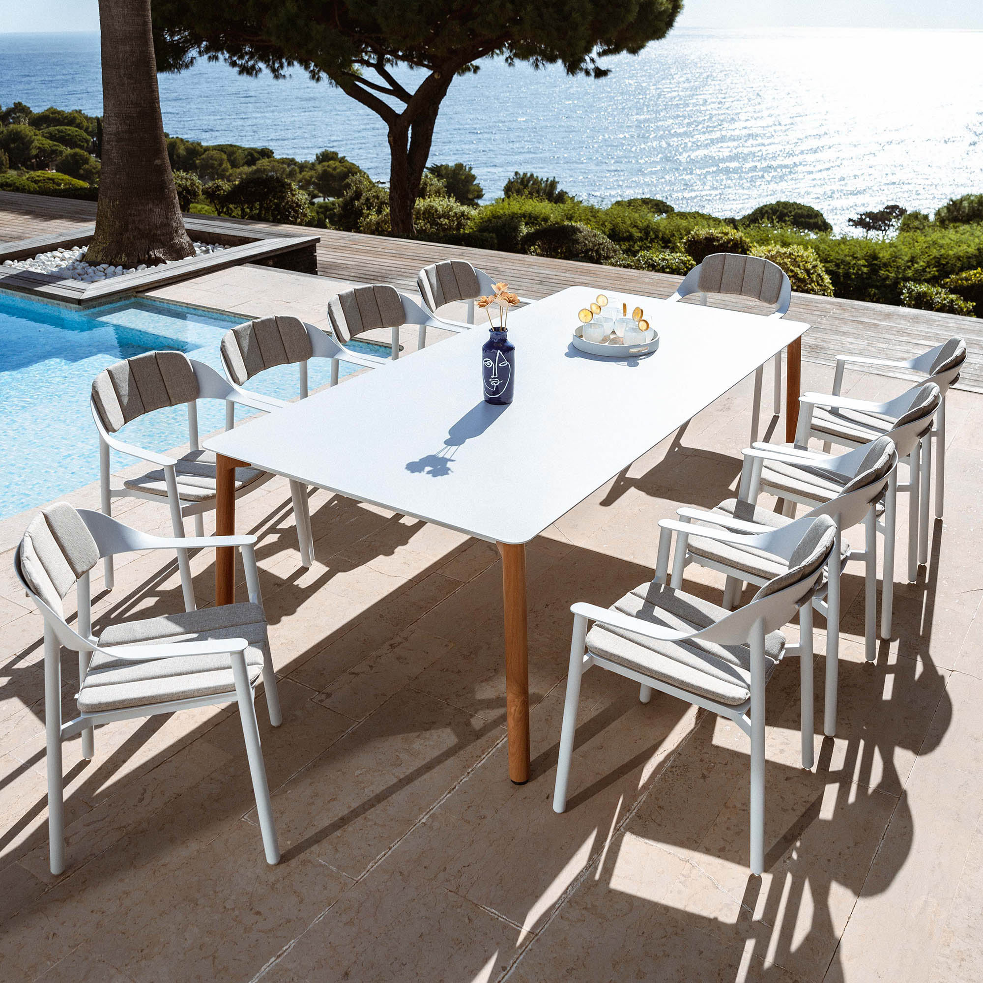 Lot de 2 fauteuils de jardin/repas Monte Carlo