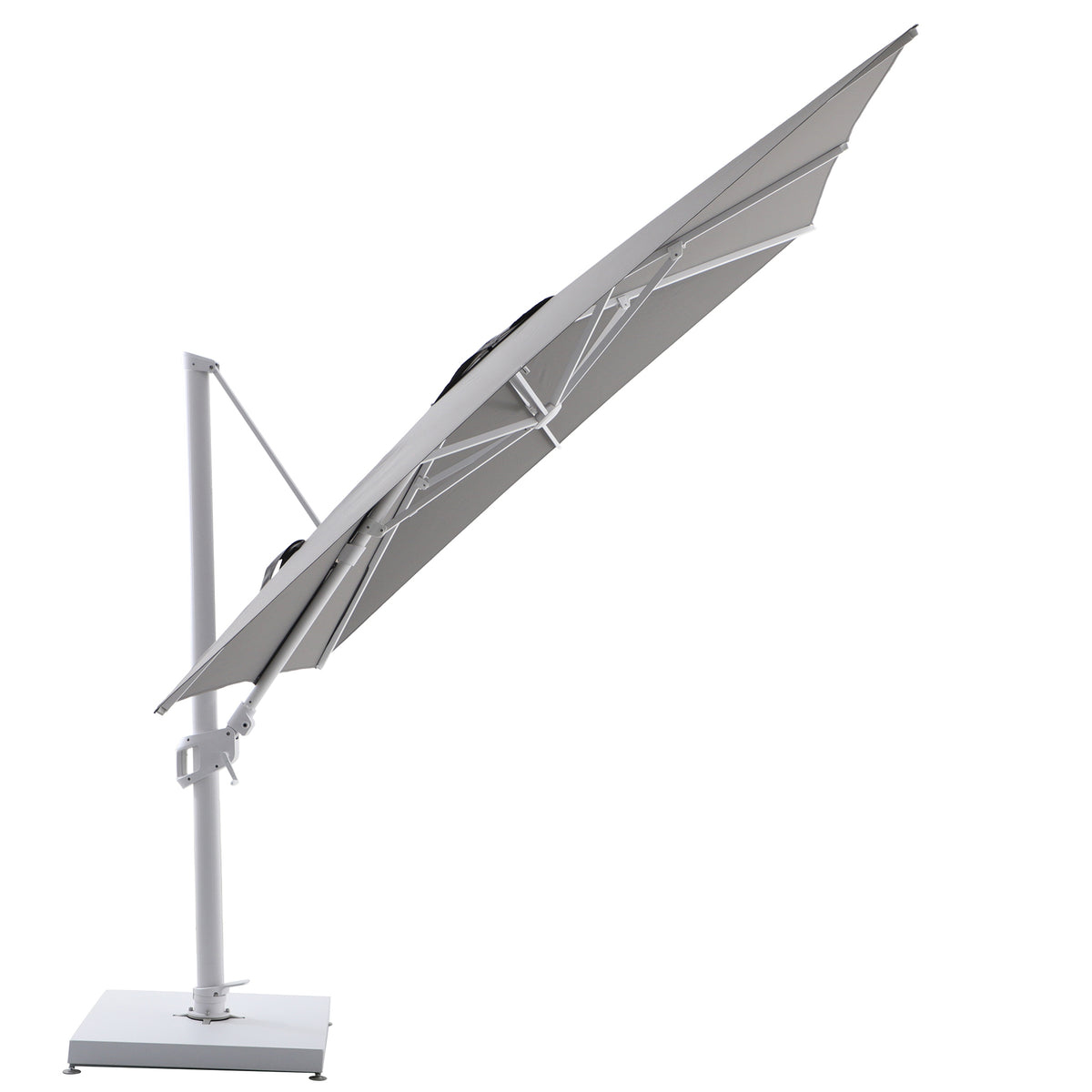 Parasol Déporté Professionnel ELYRA 3 x 3 m – Mât Blanc