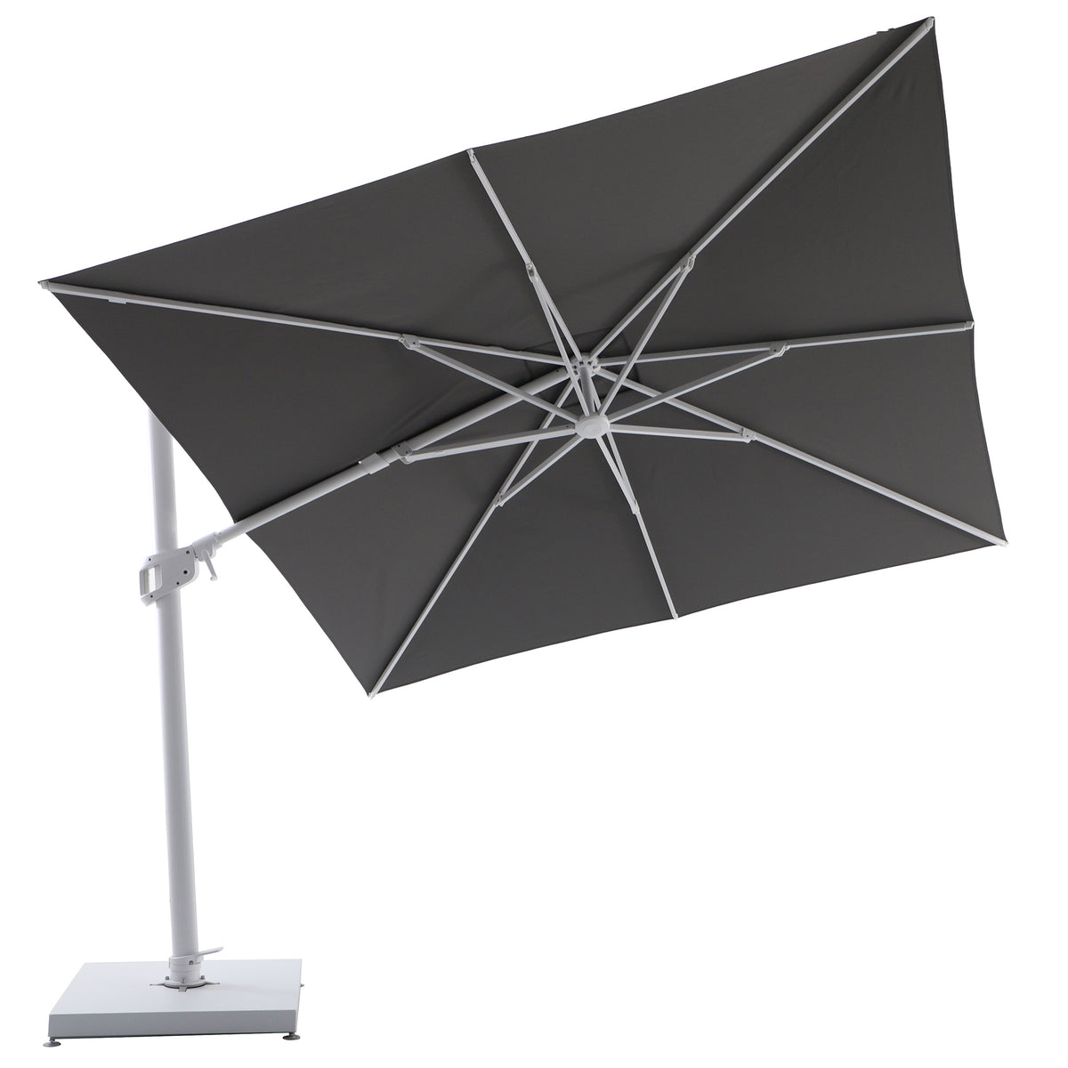 Parasol Déporté Professionnel ELYRA 3 x 3 m – Mât Blanc