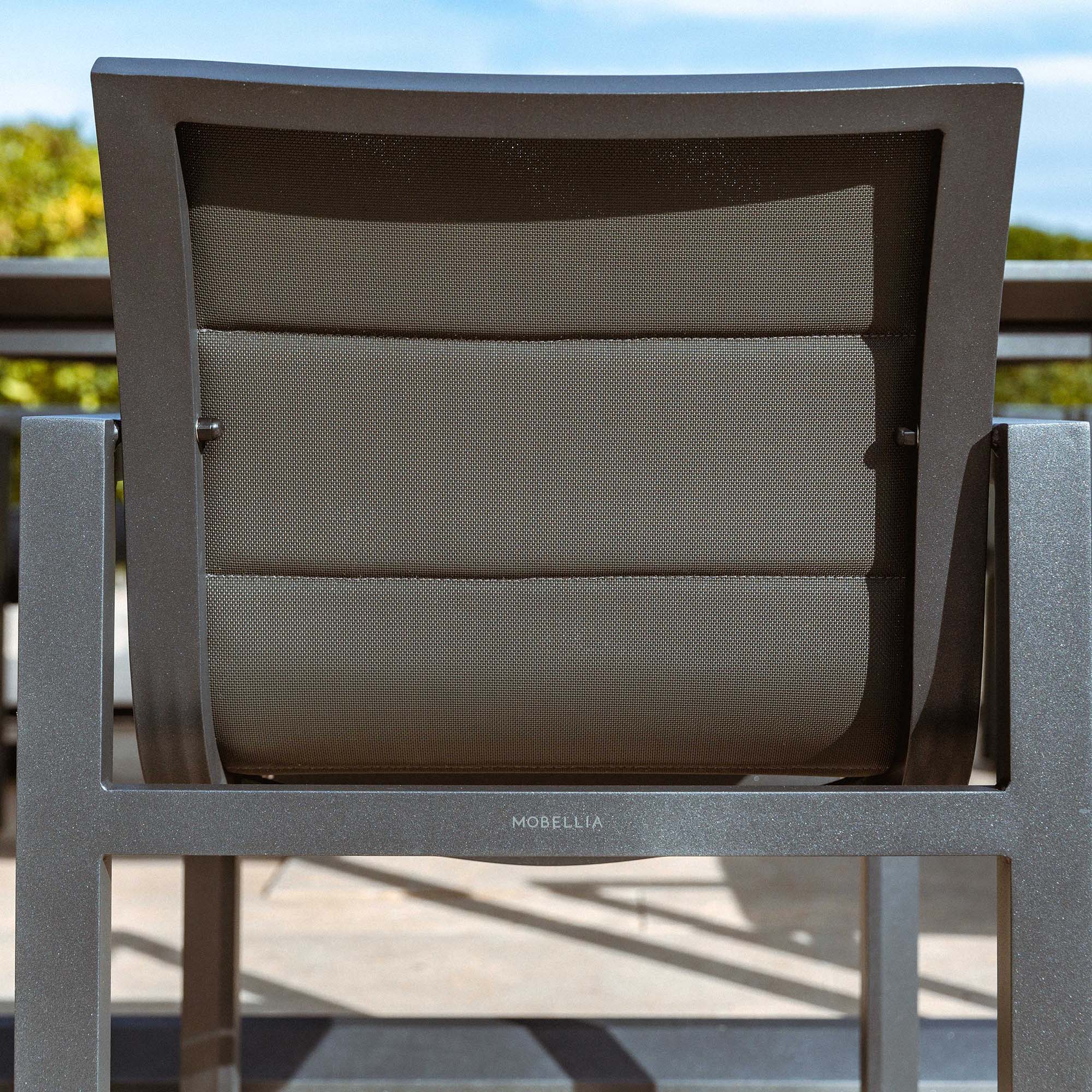 Lot de 2 fauteuils de jardin/repas Elba