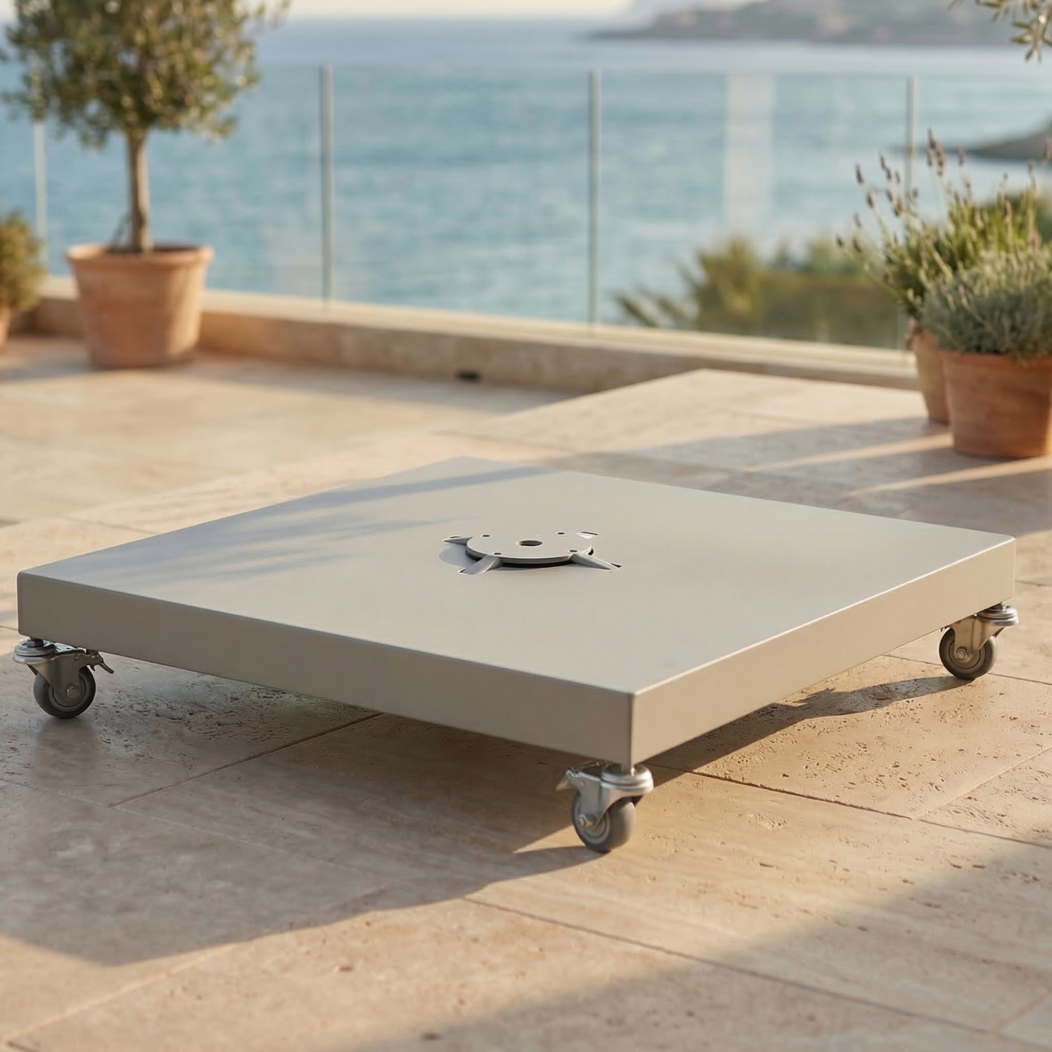 Rolling base for Elyra parasol