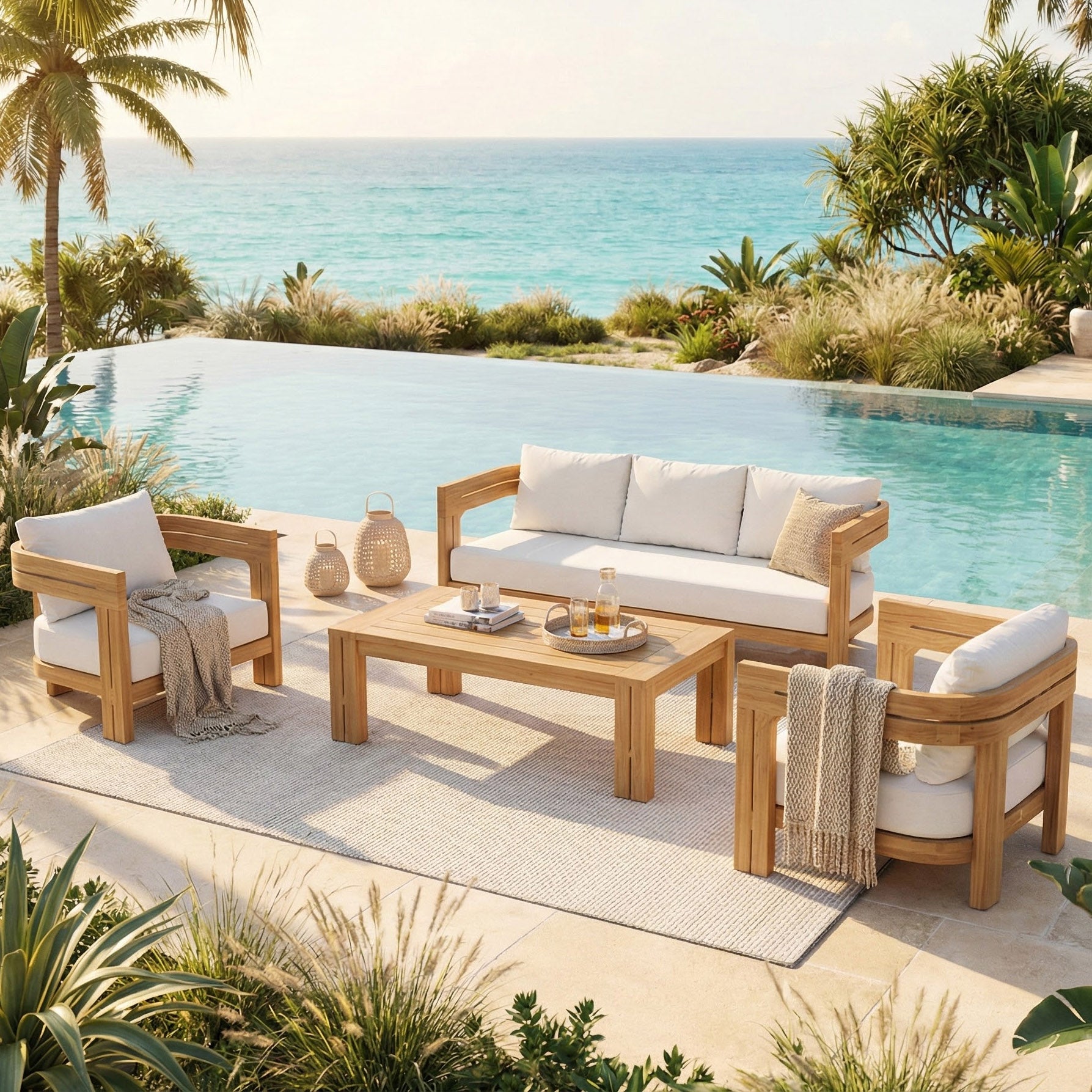 Salon de jardin Zanzibar - 5 places