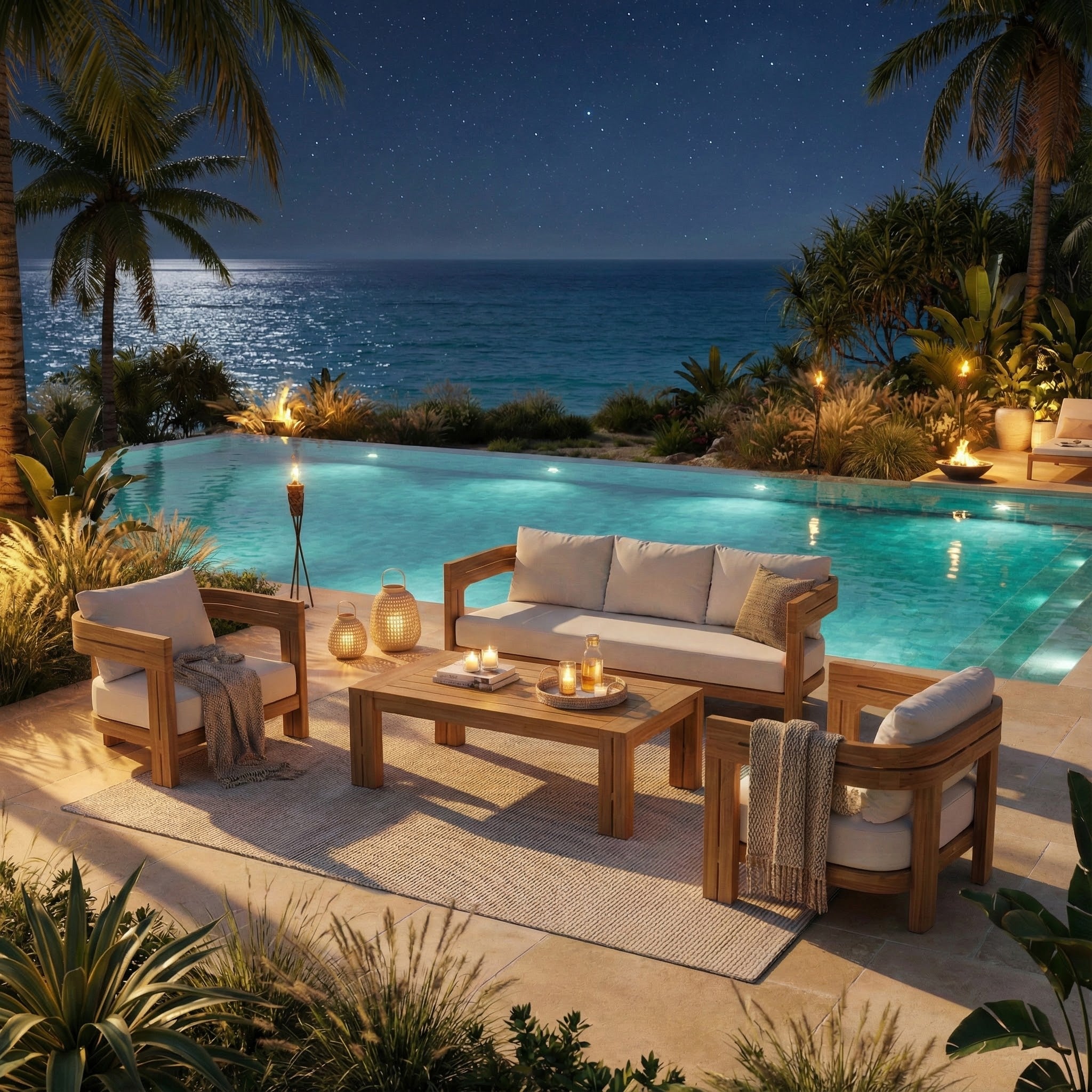 Salon de jardin Zanzibar - 5 places