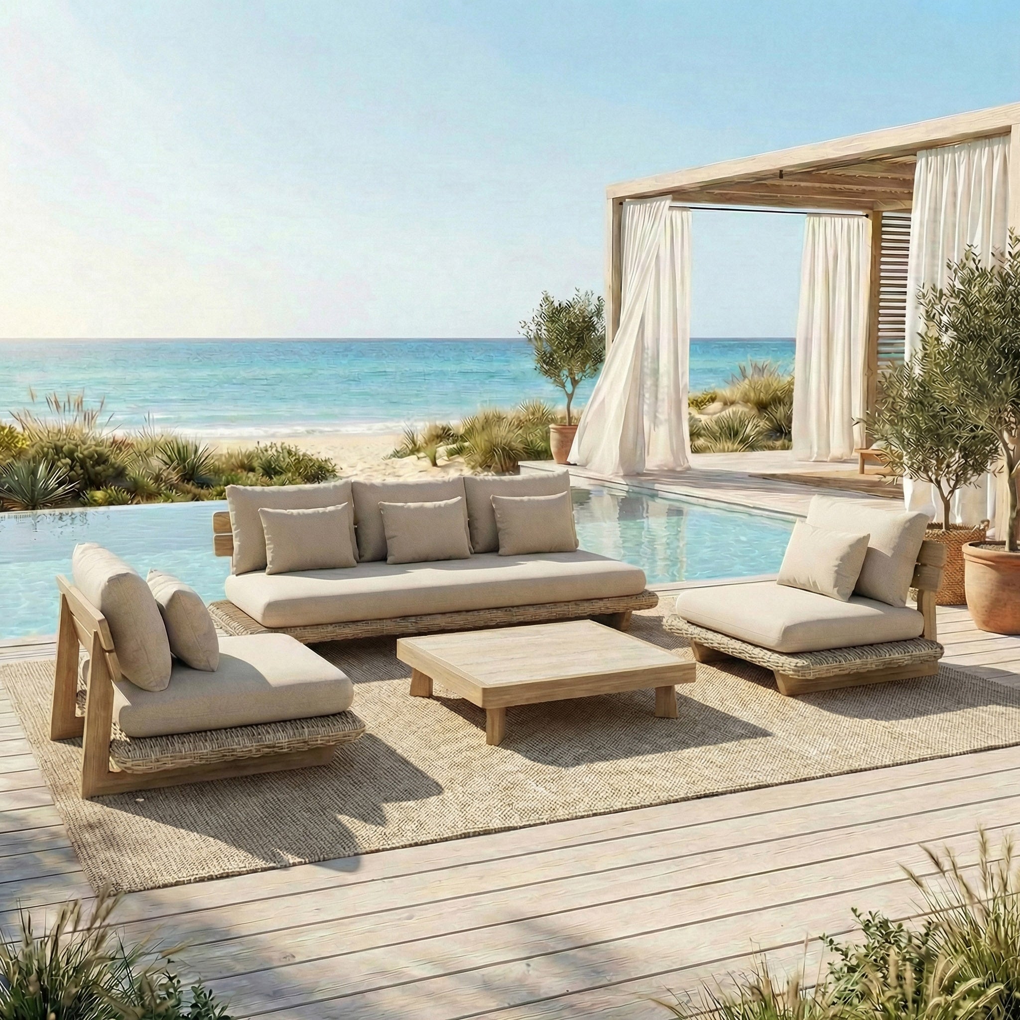 Salon de jardin Palawan - 5 places