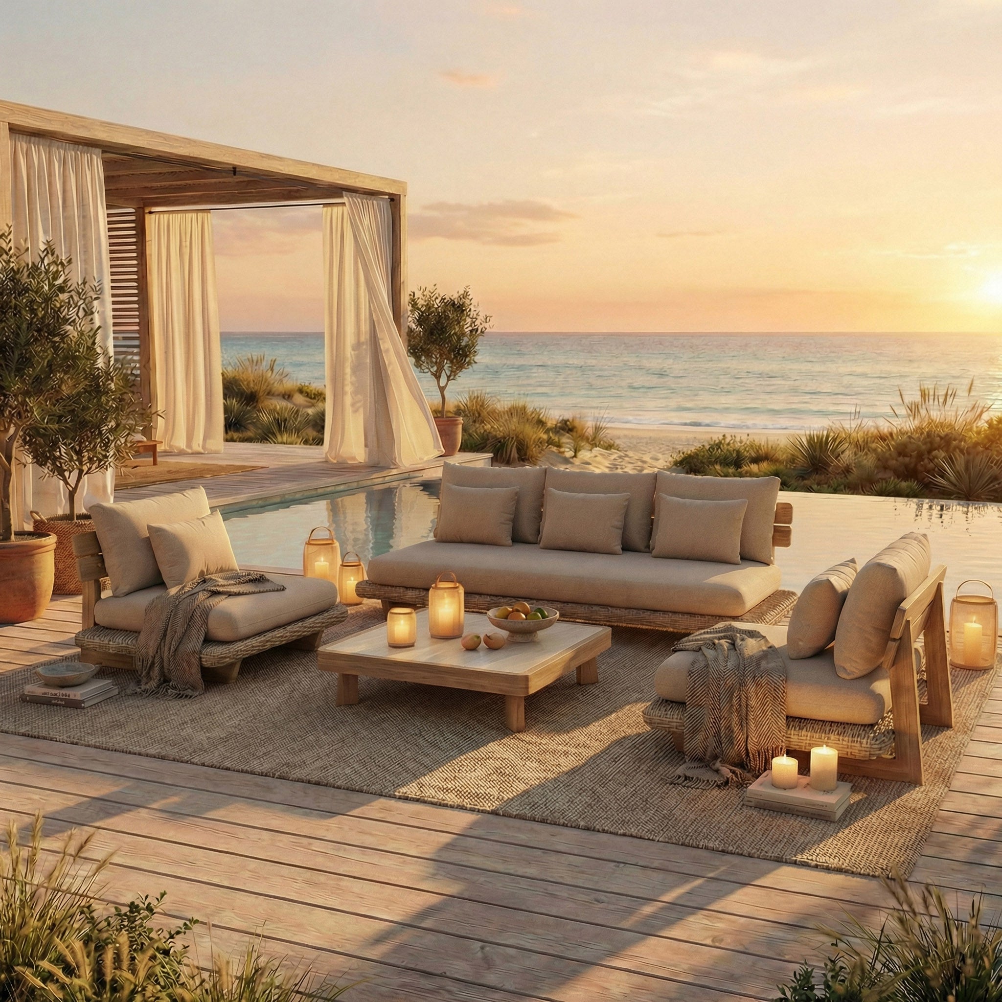 Salon de jardin Palawan - 5 places