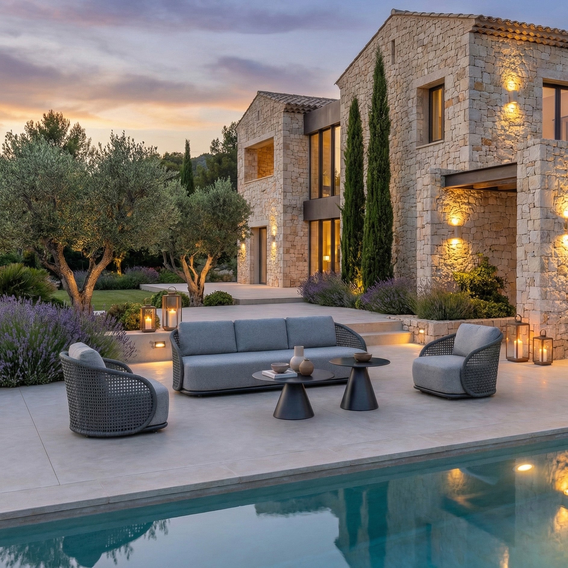 Salon de jardin Riviera - 5 places