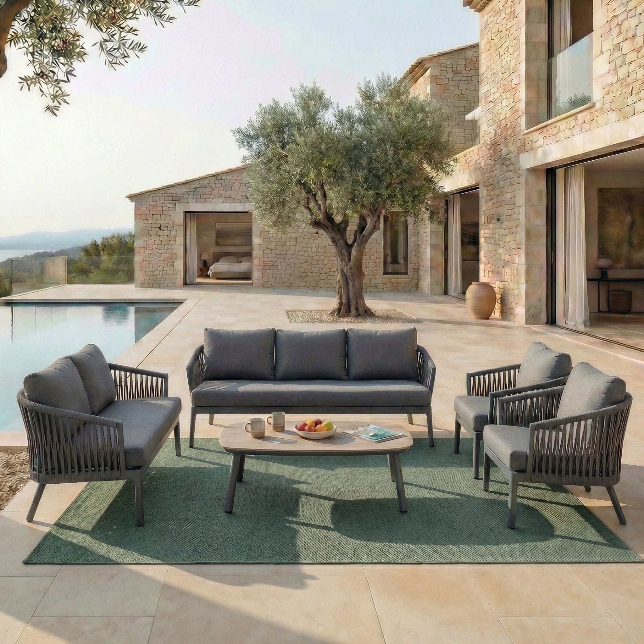 Salon de jardin Amalfi - 7 places