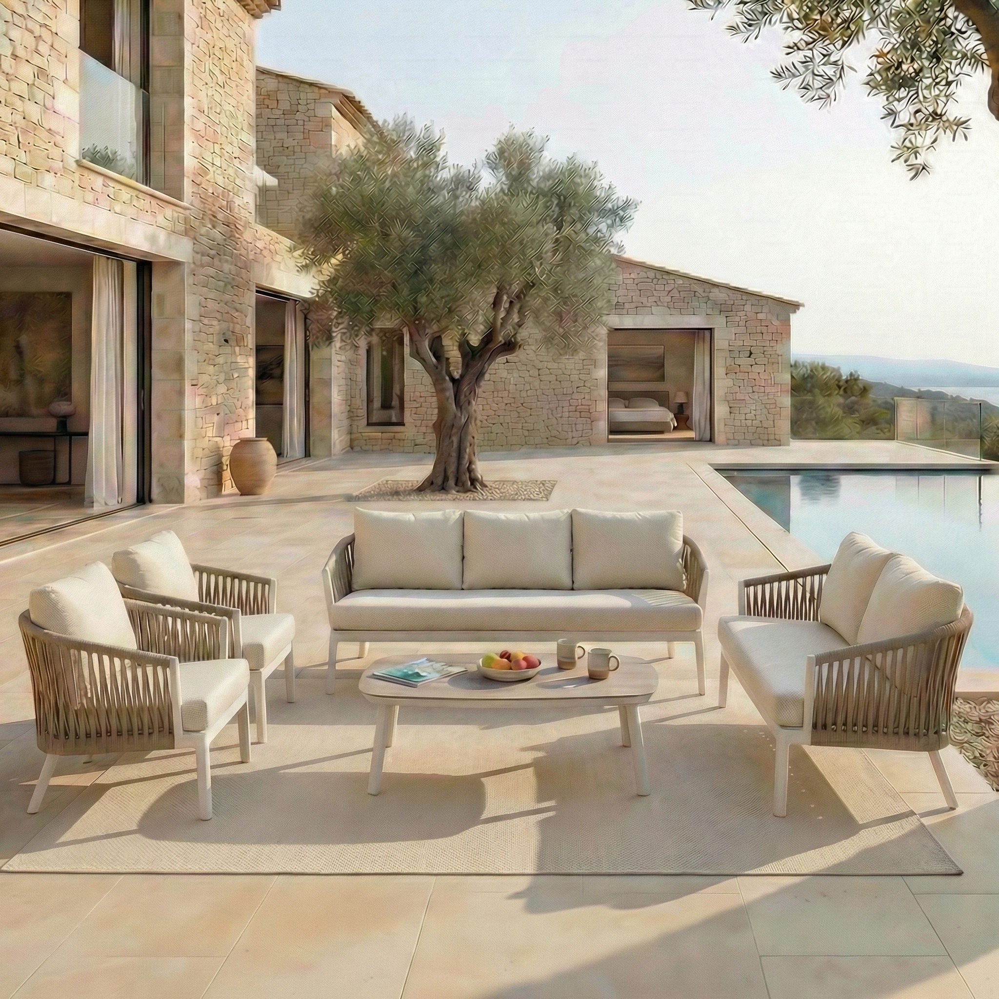 Salon de jardin Amalfi - 7 places