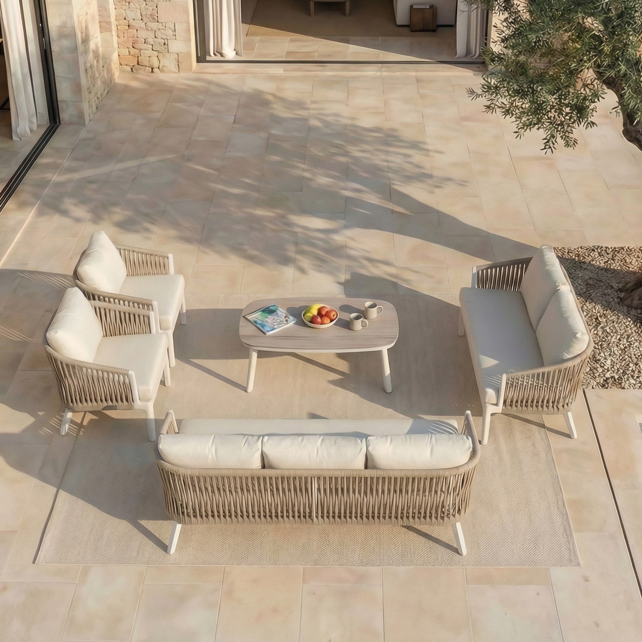 Salon de jardin Amalfi - 7 places