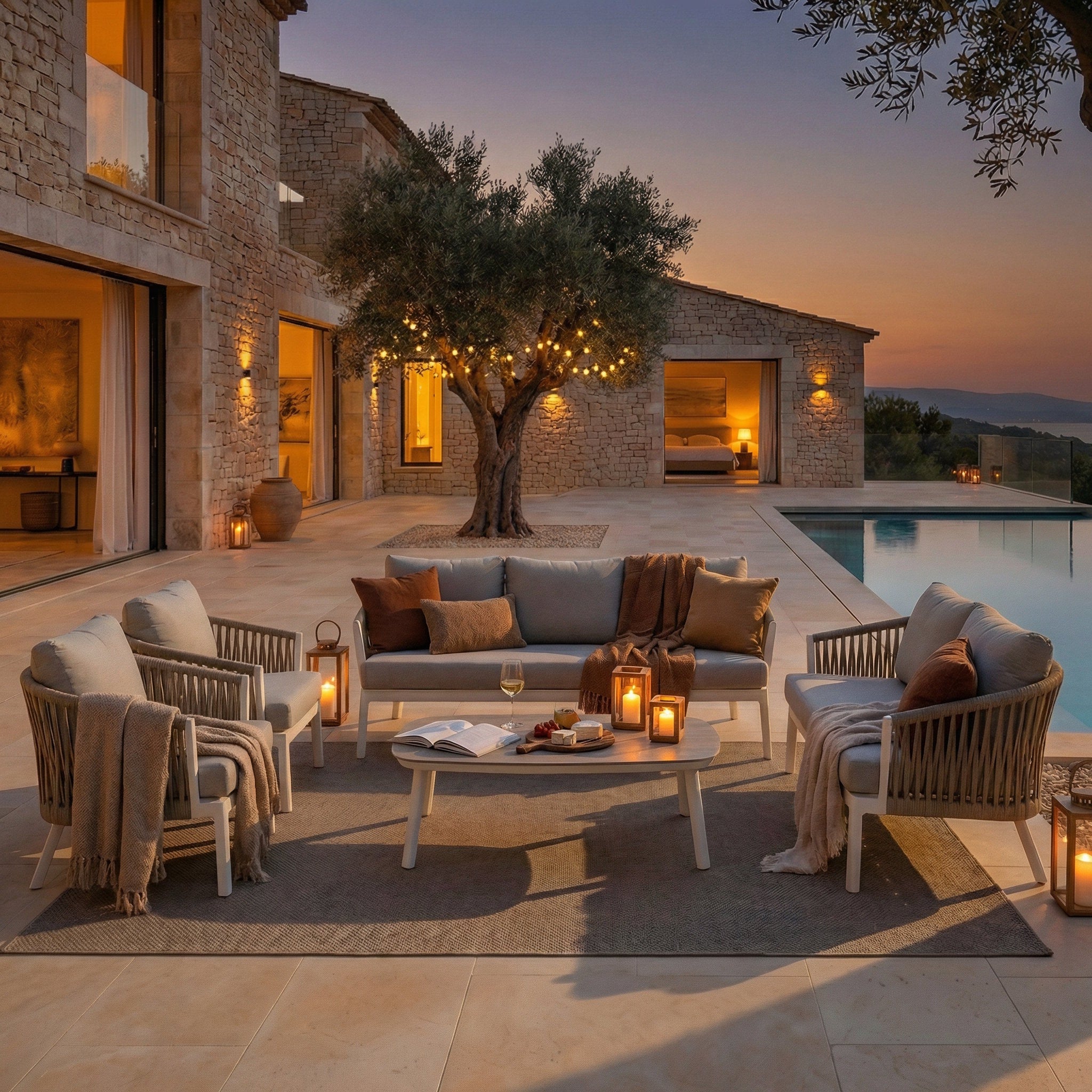 Salon de jardin Amalfi - 7 places