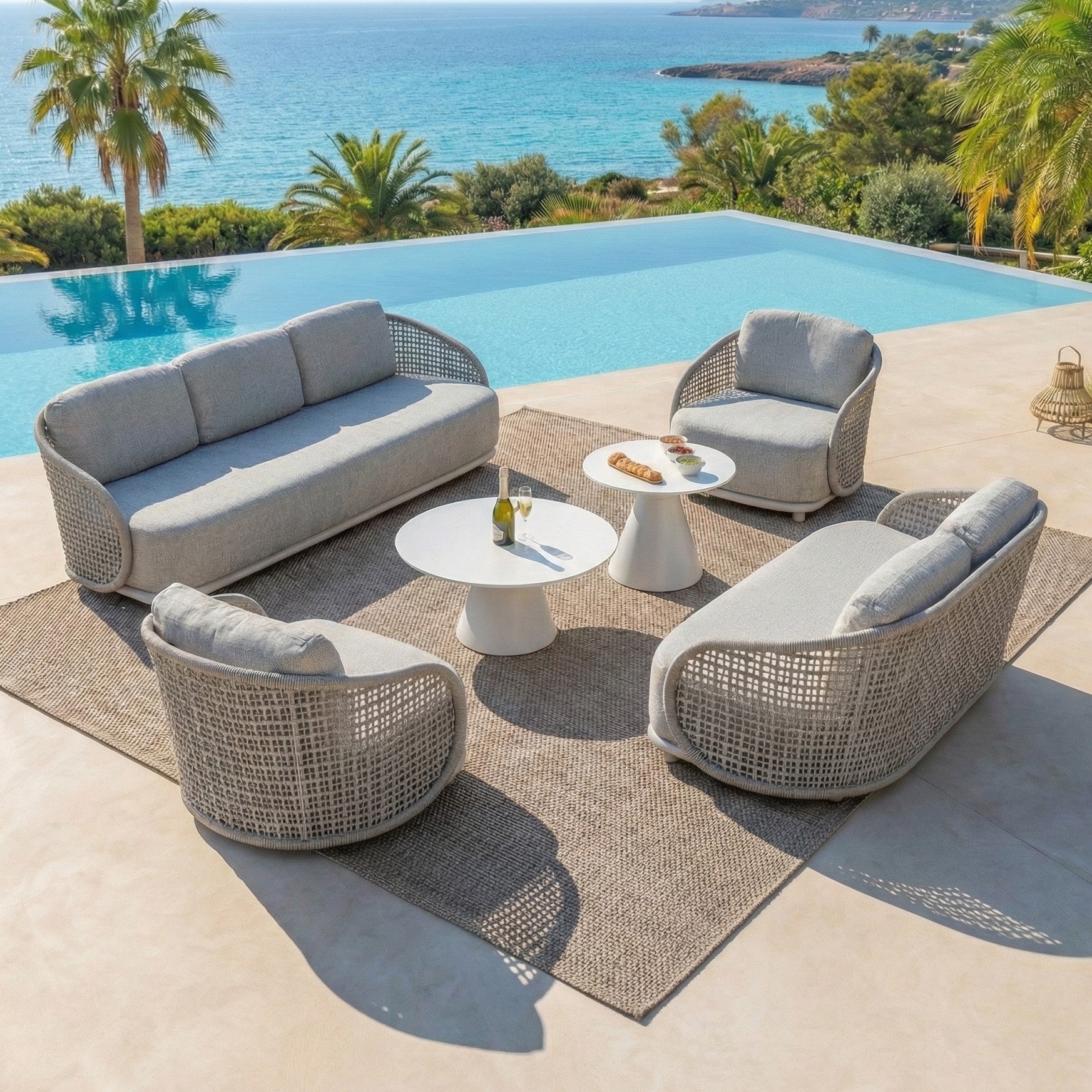 Salon de jardin Riviera - 7 places