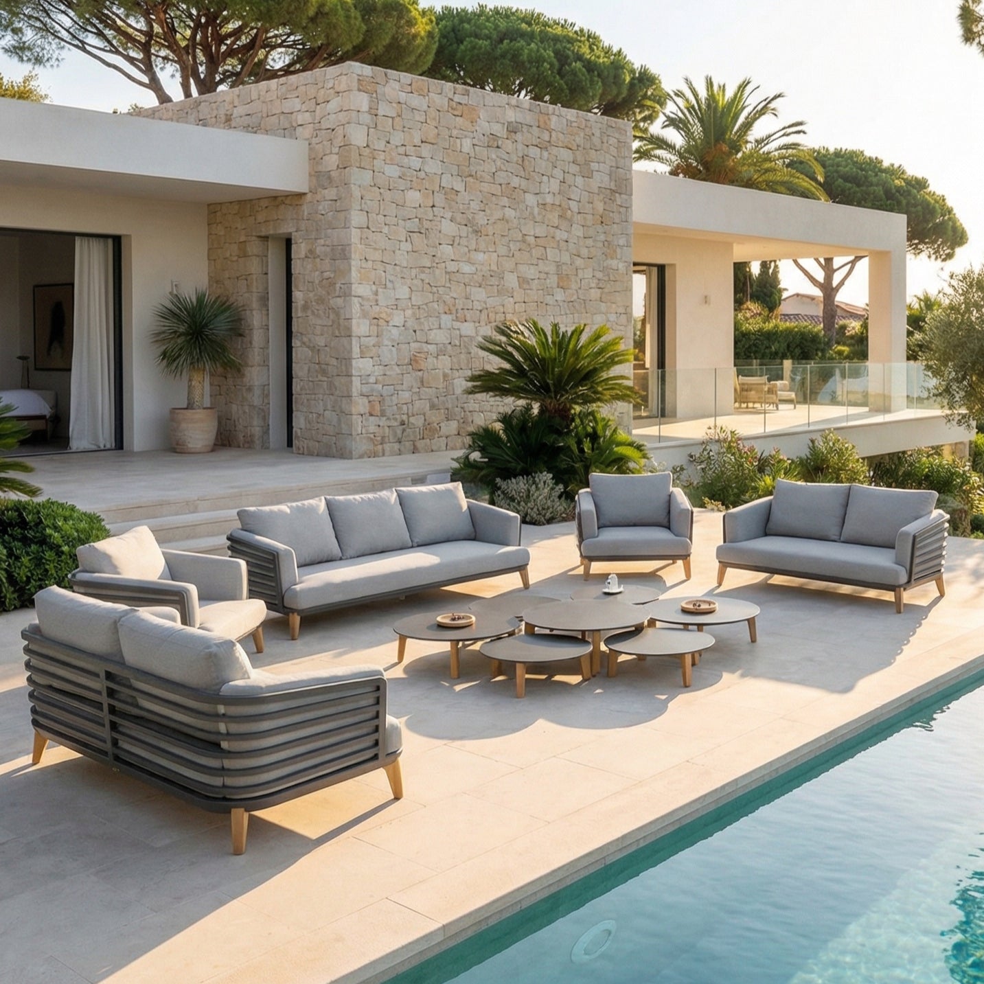 Conjunto de jardim Monte Carlo - 9 lugares