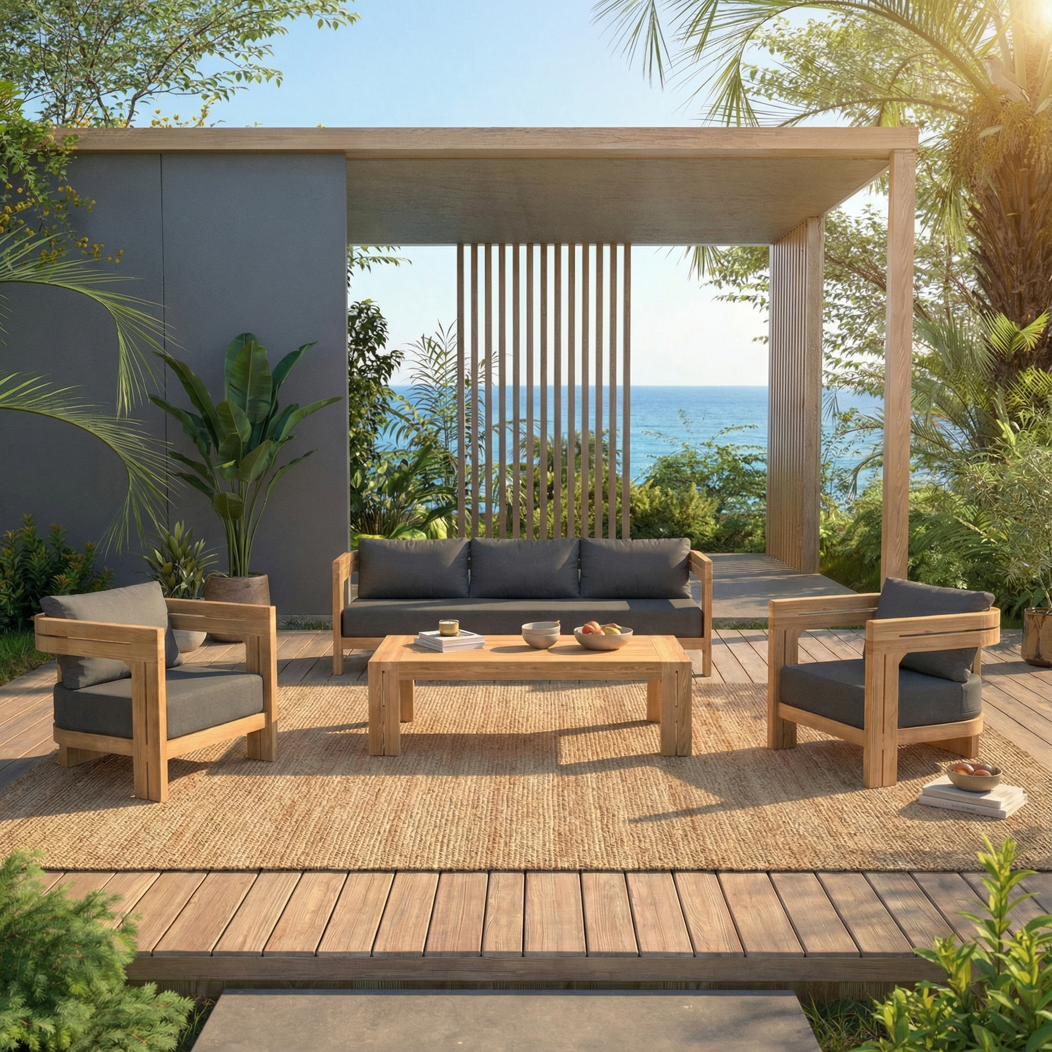 Salon de jardin Zanzibar - 5 places