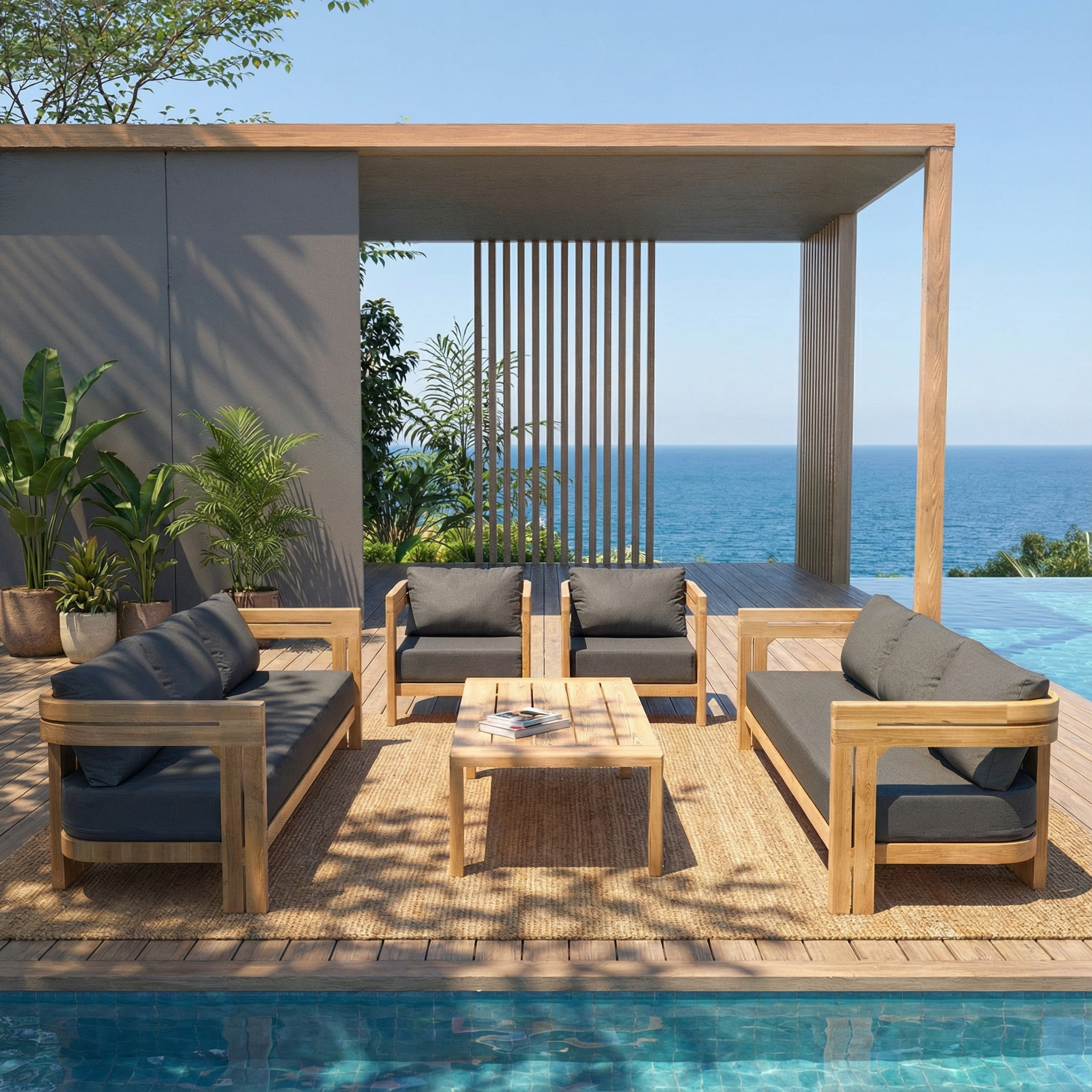 Salon de jardin Zanzibar - 8 places