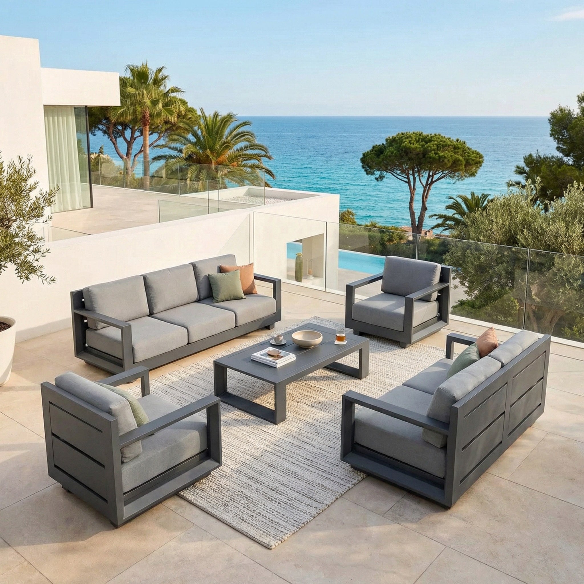 Conjunto de jardim Elba - 7 lugares