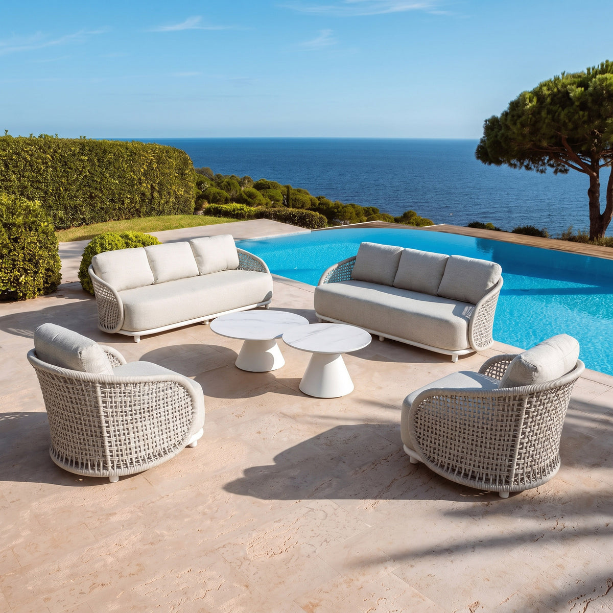 Lounge-set Riviera - 8 Plätze