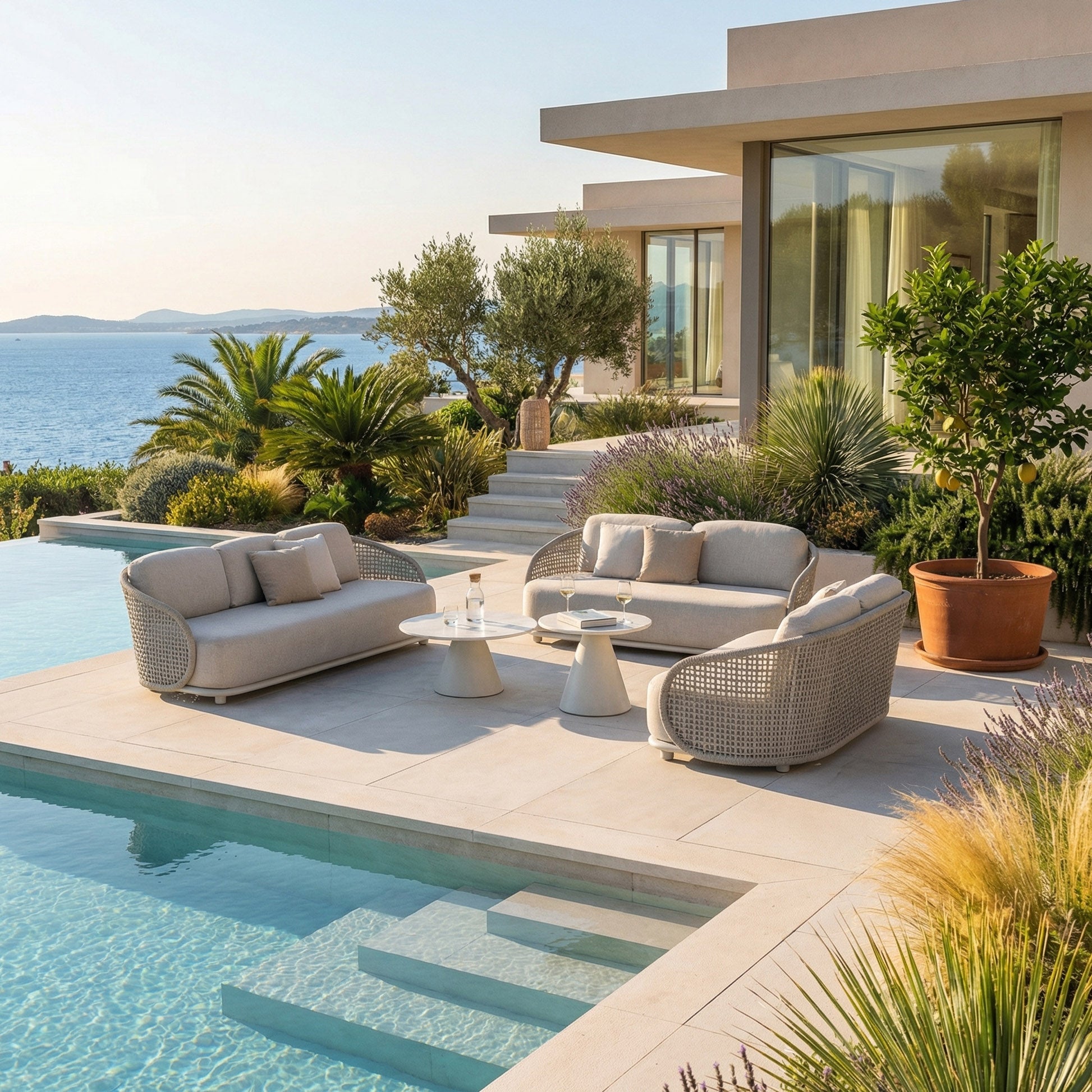 Canapé de jardin 2 places Riviera