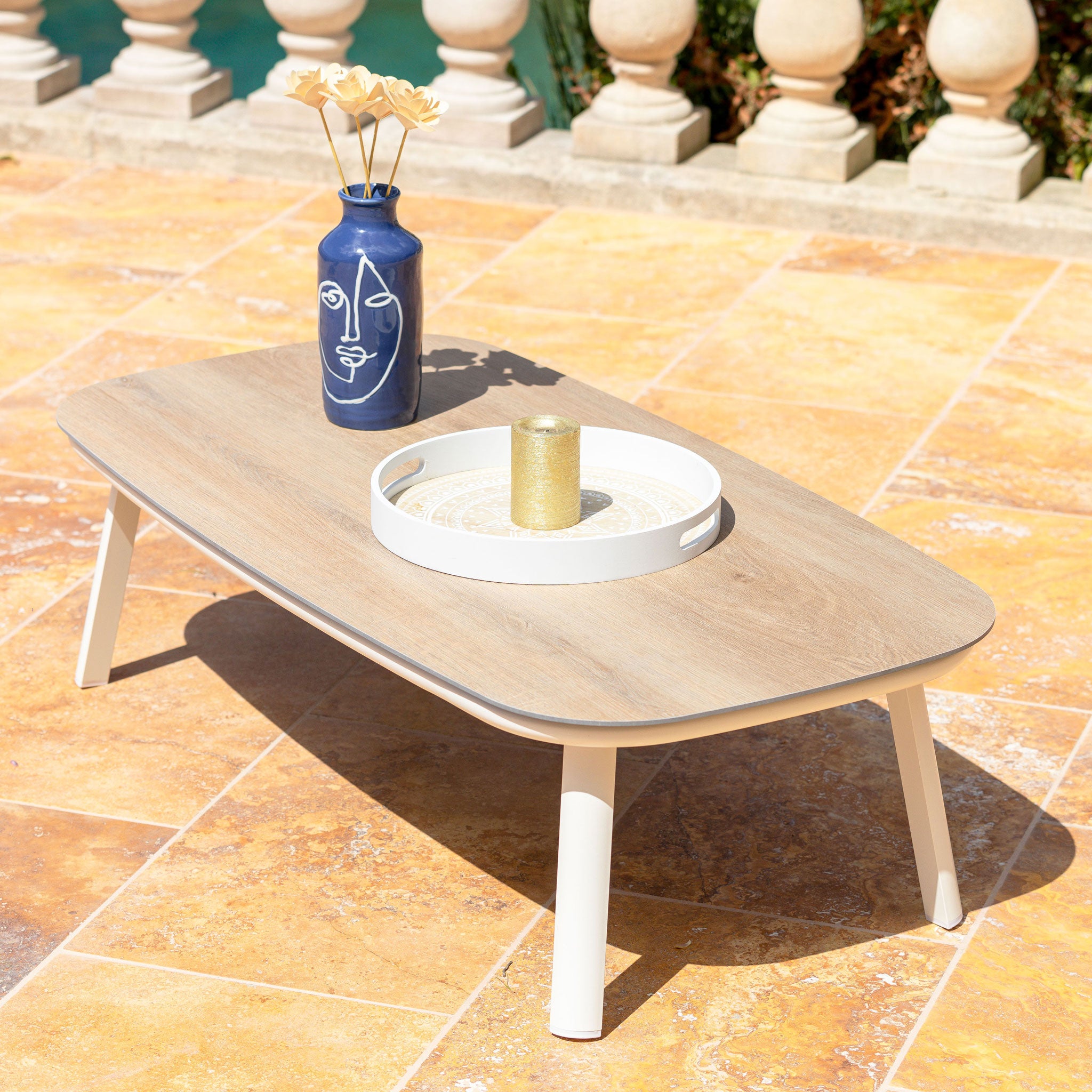 Table basse de jardin rectangulaire Amalfi - Mobellia