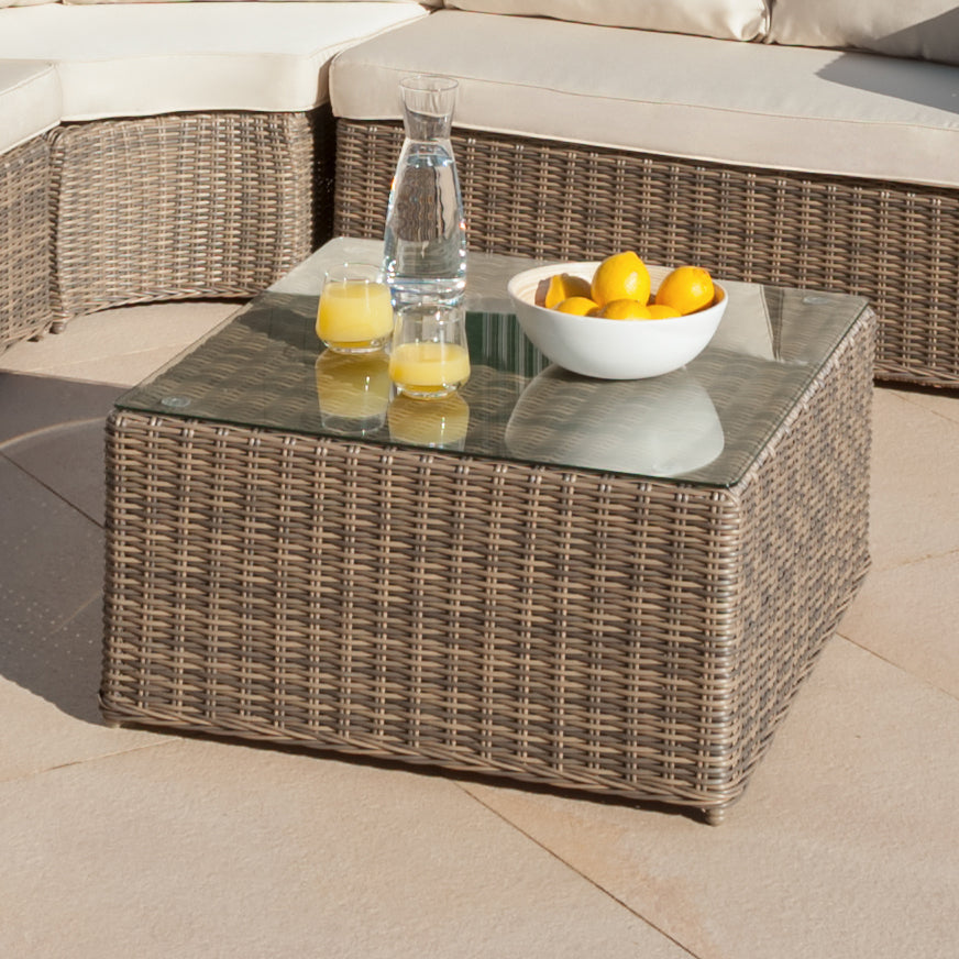 Calvi square garden coffee table 70x70cm