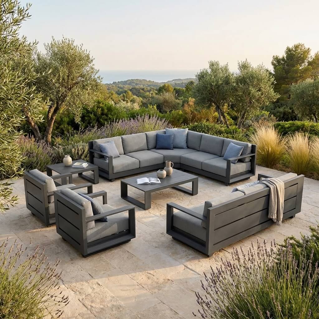 Salon de jardin Elba - 10 places