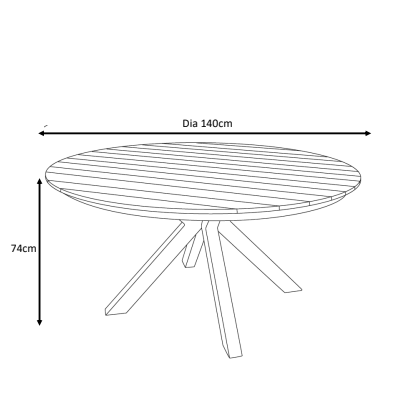 Housse de protection imperméable pour table ronde - Mobellia