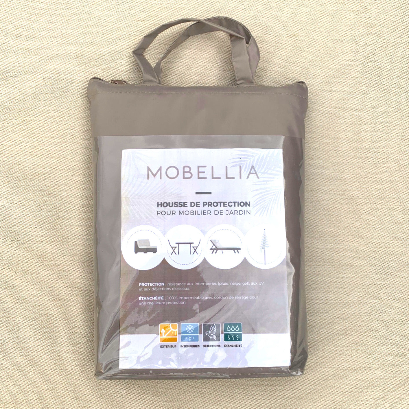 Housse de protection imperméable pour table carrée - Mobellia