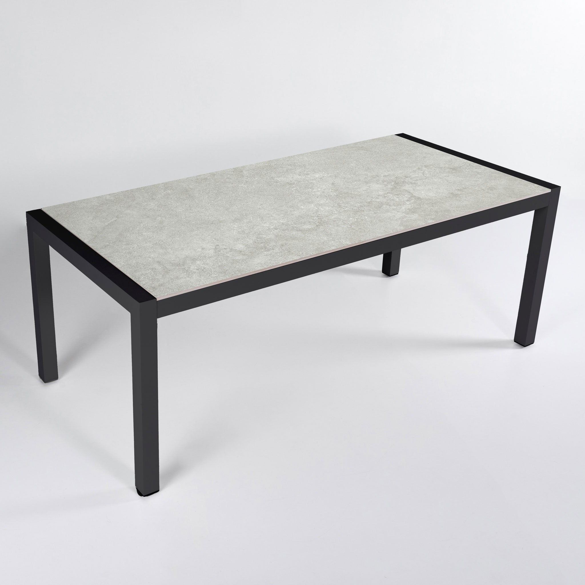 Table de jardin 8 places Aluminium/Céramique Modena (180 x 90cm) - Mobellia