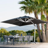 Parasol déporté à LED Yucatan (L 4 x 3 m)