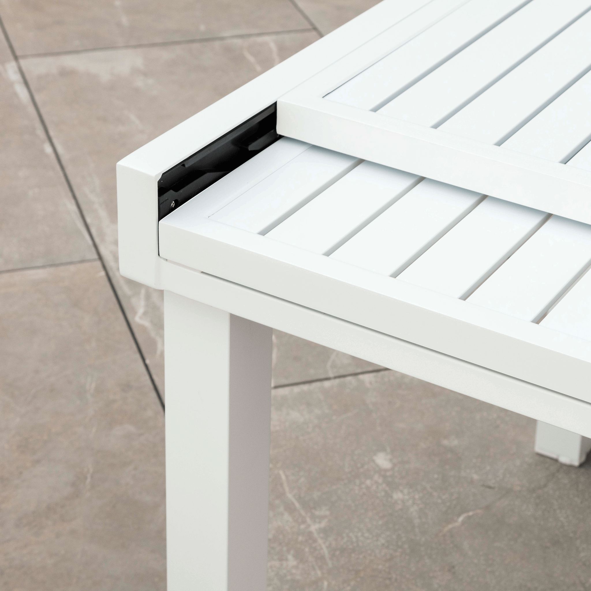 Table de jardin extensible 10 places Aluminium Murano (270 x 90 cm) - Mobellia