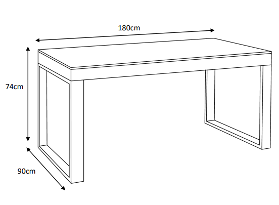 Table de jardin 8 places Aluminium/Céramique Kore (180 x 90 cm) - Mobellia