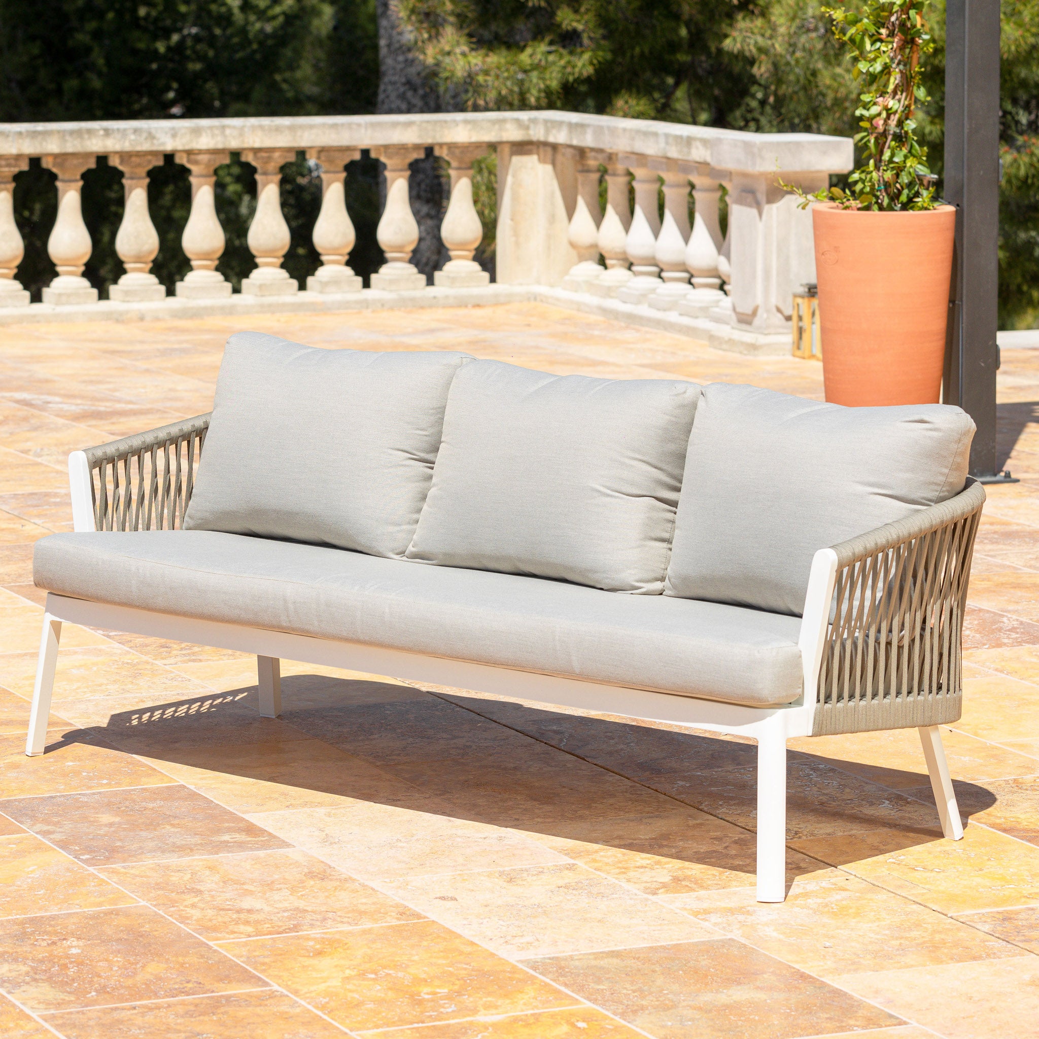 Salon de jardin Amalfi - 5 places - Mobellia