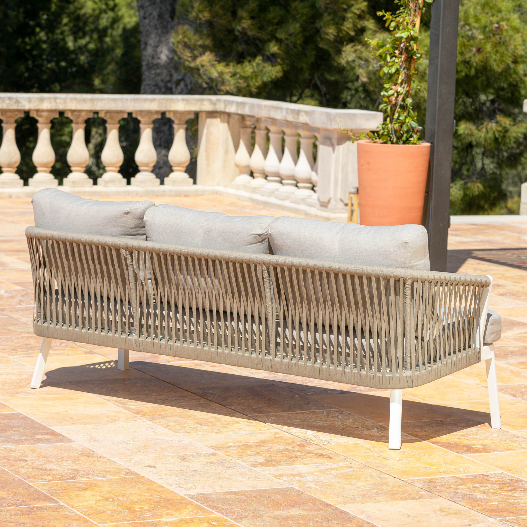 Salon de jardin Amalfi - 5 places - Mobellia