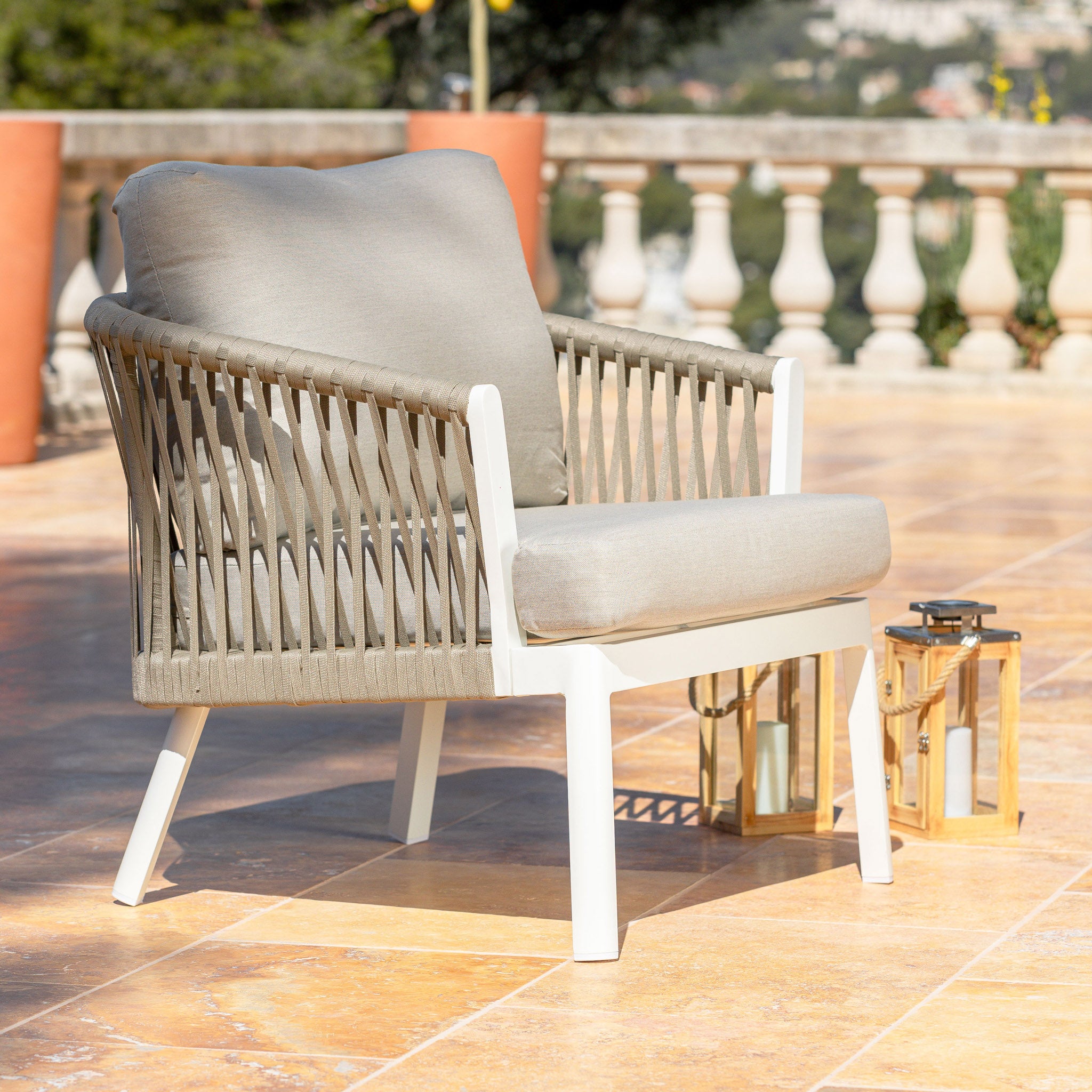 Salon de jardin Amalfi - 5 places - Mobellia