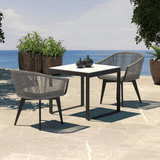 Table de jardin 4 places Aluminium/Céramique Kore (90 x 90 cm)