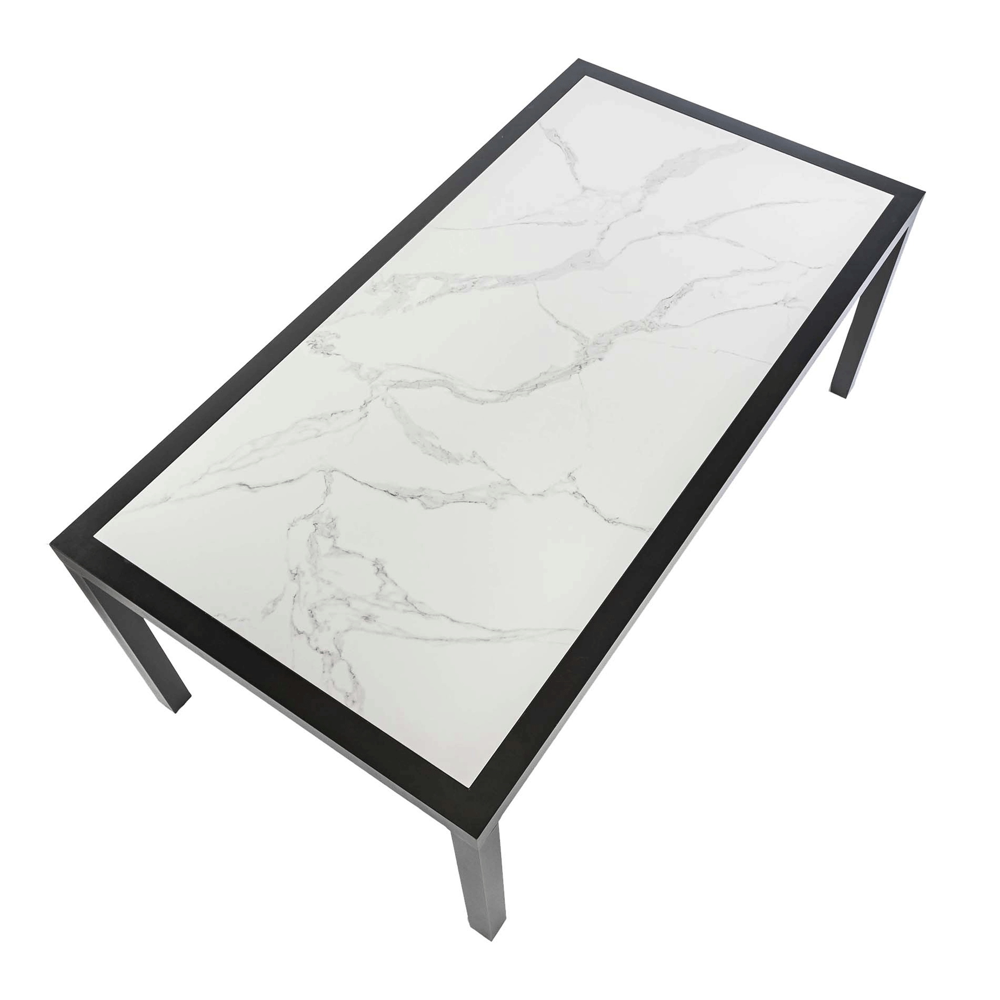 Table de jardin 8 places Aluminium/Céramique Torano (192 x 102 cm) - Mobellia